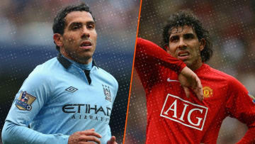 Carlos Tevez a défendu les couleurs de Manchester City et United. 