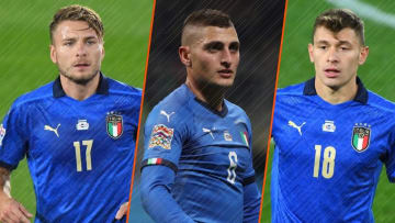 Ciro Immobile, Marco Verratti et Barella. 