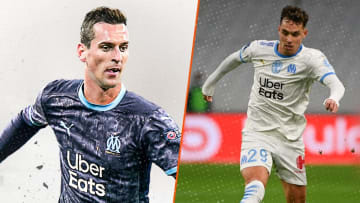 Arkadiusz Milik et Pol Lirola, les deux nouvelles recrues de l'OM. 