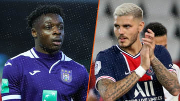 Jérémy Doku et Mauro Icardi. 
