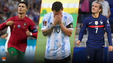 Cristiano Ronaldo, Lionel Messi et Antoine Griezmann.