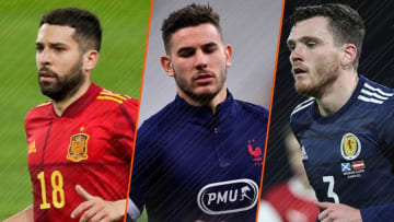 Jordi Alba, Lucas Hernandez et Andy Robertson. 