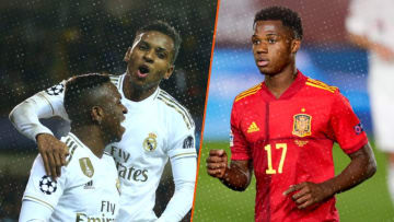 Vinicus, Rodrygo et Ansu Fati. 