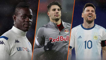 Mario Balotelli, Dominik Szoboszlai et Lionel Messi.