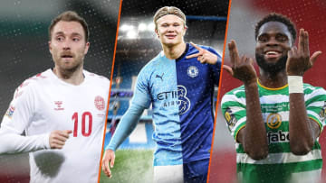 Christian Eriksen, Erling Haaland et Odsonne Edouard. 