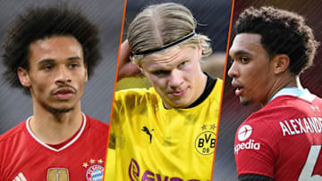 Leroy Sané, Erling Haaland et Trent Alexander-Arnold. 