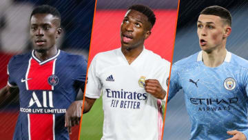 Idrissa Gueye, Vinicius Junior et Phil Foden. 