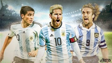 Juan Roman Riquelme, Lionel Messi, Gabriel Batistuta