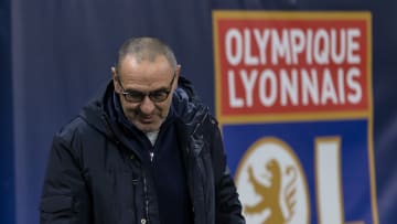 Maurizio Sarri lors du match aller face à l'OL. 