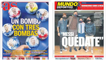 Las portadas de los principales diarios deportivos de España