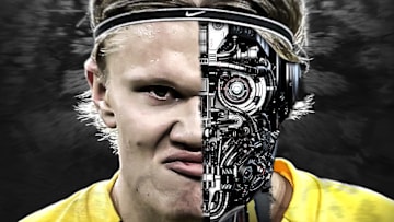 Erling Haaland a sorti le grand jeu face au Séville FC.