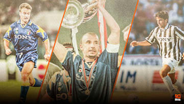 Didier Deschamps, Gianluca Vialli et Alessandro Del Piero. 