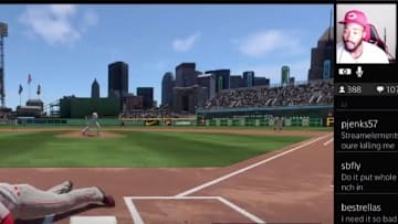 Amir Garrett took this one lying down.