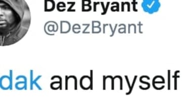 Dez Bryant worked out with former Dallas Cowboys teammate Dak Prescott.