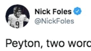 Chicago Bears QB Nick Foles joined in on "The Match" trash talk Sunday.