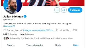 Julian Edelman's Twitter activity is growing strange
