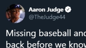 Aaron Judge and Gleyber Torres tweeted about Opening Day and Yankee fans are really feeling sad now.