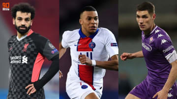 Mohamed Salah, Kylian Mbappe, Nikola Milenkovic