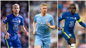 Chelsea Jorginho, Manchester City Kevin De Bruyne, Chelsea N'Golo Kante