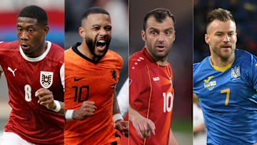 EURO 2020 David Alaba, Memphis Depay, Goran Pandev, Yarmolenko