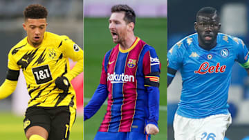 Jadon Sancho, Lionel Messi, Kalidou Koulibaly