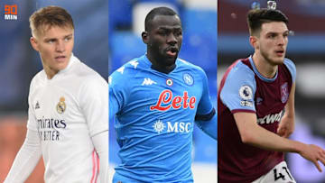 Martin Odegaard, Kalidou Koulibaly, Declan Rice