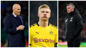 Zidane, Haaland et Solskjaer.