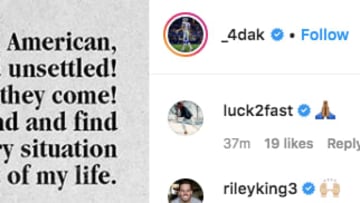 Dallas Cowboys QB Dak Prescott made a powerful post regarding George Floyd on Instagram.