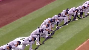 Yankees y Nacionales se arrodillaron en el Opening Day en honor a la justicia social