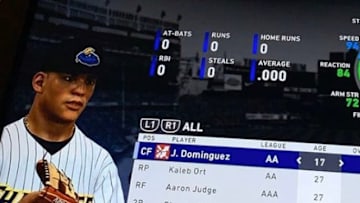 New York Yankees prospect Jasson Dominguez's aka The Martian's rating in MLB The Show is mind-blowing