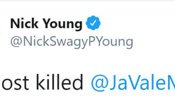 Nick Young detailing a story between him and former teammate JaVale McGee