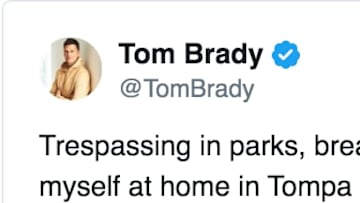 Tom Brady fires off hilarious tweet after he accidentally walked into the wrong person's home in Tampa Bay.