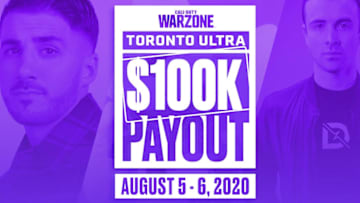 Toronto Ultra Warzone Tournament scoreboard shows how the $100,000 prize pool will be distributed.