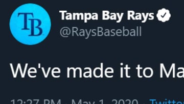The Tampa Bay Rays are celebrating a pretty weak accomplishment 