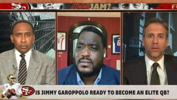 Stephen A. Smith, Damien Woody and Max Kellerman on "First Take"