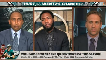 Stephen A Smith, Ryan Clark and Max Kellerman on "First Take"