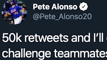 Mets first baseman Pete Alonso is looking to put together an awesome player live stream of MLB The Show Show 