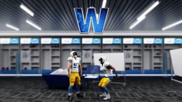 Chargers graphic. 