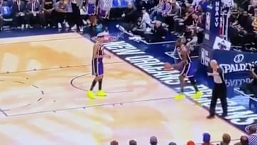 LeBron James forgot the rules at the end of Sunday's Lakers-Pelicans game.