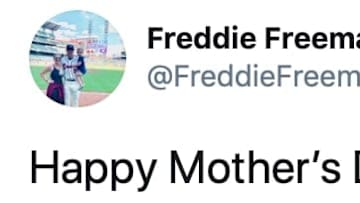 Atlanta Braves infielder Freddie Freeman on Twitter