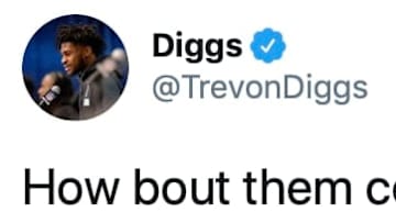 Dallas Cowboys cornerback Trevon Diggs on Twitter