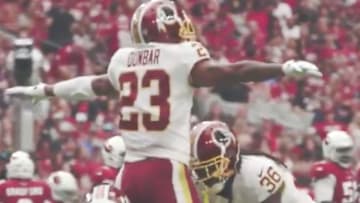 Seattle Seahawks DB Quinton Dunbar came up with an ironic celebration in the past.
