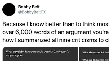 NFL Network producer writes up a lengthy defense for Cowboys quarterback Dak Prescott.