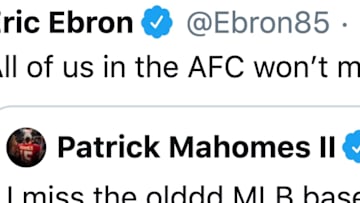 Eric Ebron wants Patrick Mahomes to pursue a baseball career so he doesn't have to play against him in the NFL.