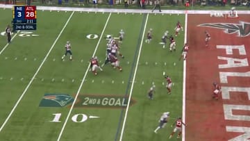 The Patriots down 28-3 during Super Bowl LI