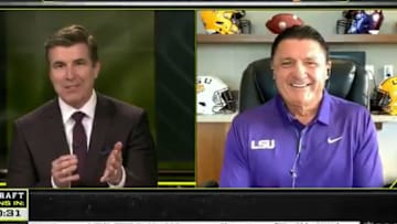 LSU Tigers head coach Ed Orgeron crowned a new "Tiger King" on ESPN