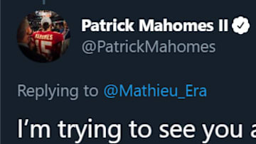 Kansas City Chiefs quarterback Patrick Mahomes has an idea for safety Tyrann Mathieu