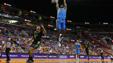 SUNRISE, FLORIDA - DECEMBER 21: Patrick Williams #4 of the Florida State Seminoles dunks against the South Florida Bulls during the second half of the Orange Bowl Basketball Classic at BB&T Center on December 21, 2019 in Sunrise, Florida. (Photo by Michael Reaves/Getty Images)