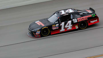 TALLADEGA, AL - MAY 05: JJ Yeley, driver of the #14 Superior Essex Toyota, practices for the NASCAR XFINITY Series Sparks Energy 300 at Talladega Superspeedway on May 5, 2017 in Talladega, Alabama. (Photo by Daniel Shirey/Getty Images)