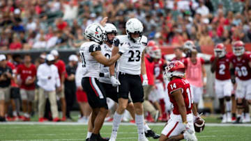 Cincinnati Bearcats wide receiver Drew Donley against Miami Redhawks at Paycor Stadium.